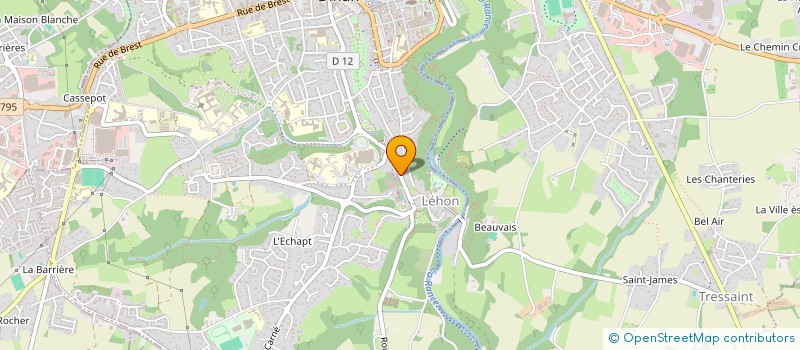 localisation de l'entreprise TENNIS CLUB DINAN LEHON à DINAN