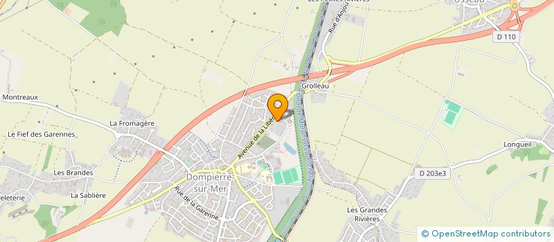localisation de l'entreprise TENNIS CLUB DOMPIERRE SUR MER  DOMPIERRE-SUR-MER