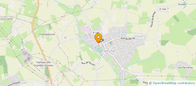 localisation de l'entreprise TENNIS CLUB DU BELINOIS  TELOCHE