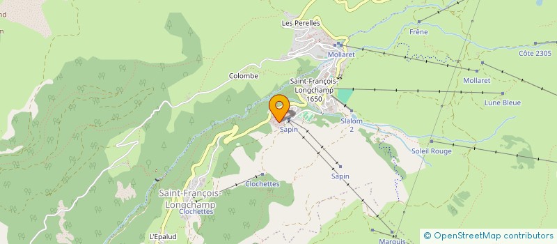 localisation de l'entreprise TENNIS CLUB DU COLOMBIER  LA CHAMBRE