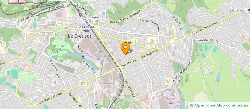 localisation de l'entreprise TENNIS CLUB DU CREUSOT à LE CREUSOT