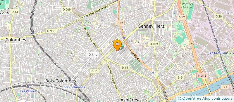 localisation de l'entreprise TENNIS CLUB DU MENIL à ASNIERES-SUR-SEINE