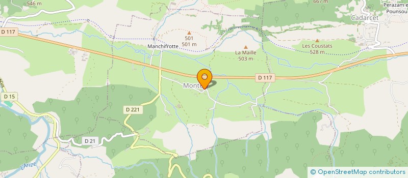 localisation de l'entreprise TENNIS CLUB DU SERONNAIS à LA BASTIDE-DE-SEROU