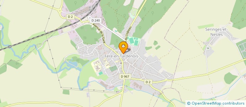 localisation de l'entreprise TENNIS CLUB DU TARDENOIS  FERE-EN-TARDENOIS