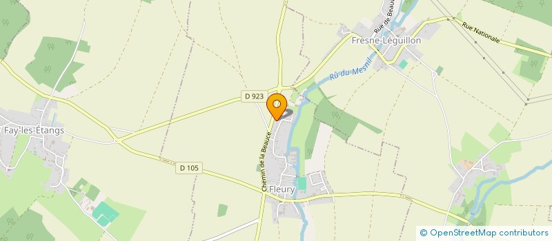 localisation de l'entreprise TENNIS CLUB DU VEXIN THELLE  FLEURY