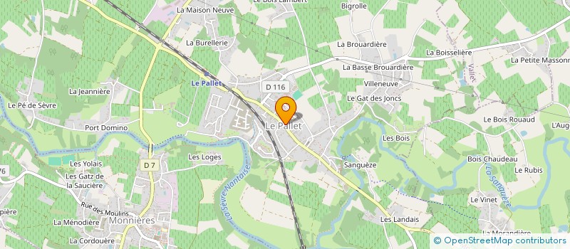 localisation de l'entreprise TENNIS CLUB DU VIGNOBLE  LE PALLET