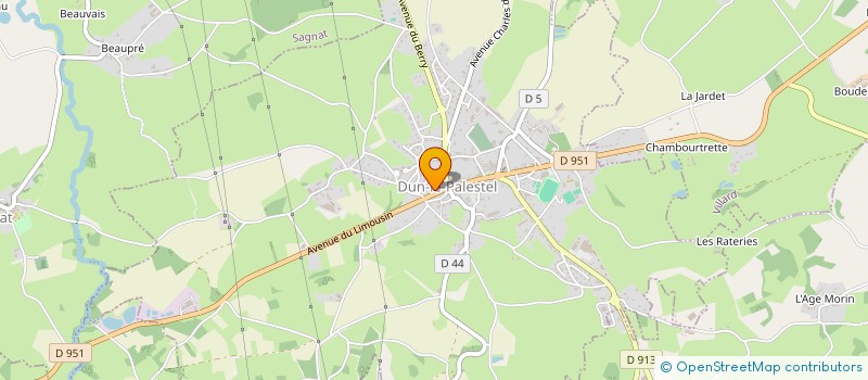localisation de l'entreprise TENNIS-CLUB DUNOIS à DUN-LE-PALESTEL