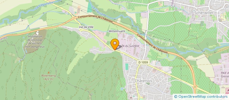 localisation de l'entreprise TENNIS CLUB EBERSHEIM  CHATENOIS