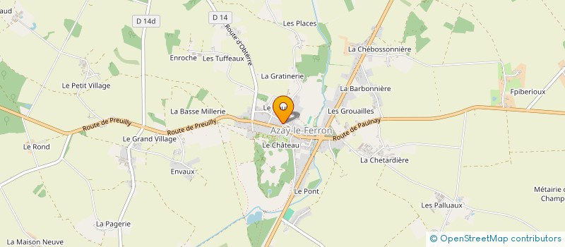 localisation de l'entreprise TENNIS CLUB FERRONNAIS à AZAY-LE-FERRON