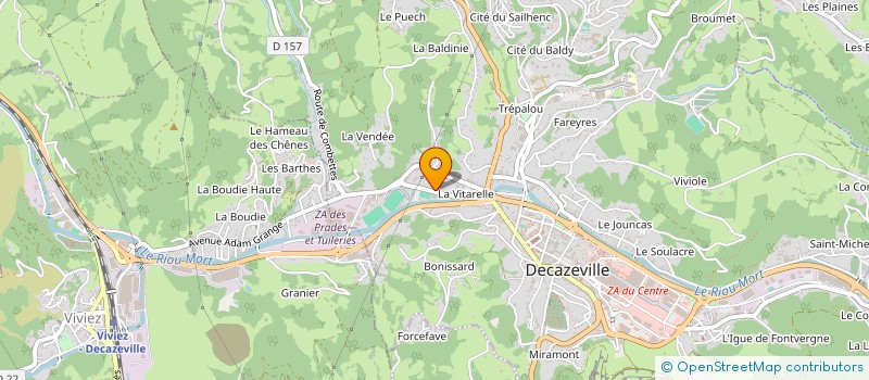 localisation de l'entreprise TENNIS-CLUB FIRMI-DECAZEVILLE à DECAZEVILLE