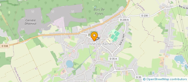localisation de l'entreprise TENNIS CLUB FLINOIS  FLINES-LEZ-RACHES