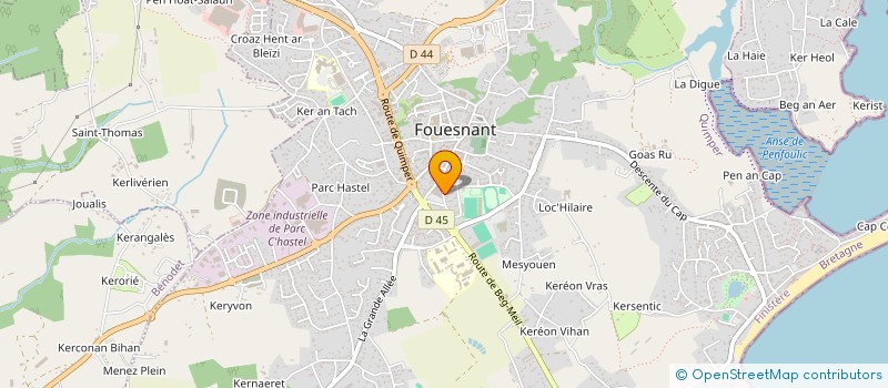 localisation de l'entreprise TENNIS CLUB FOUESNANTAIS à FOUESNANT