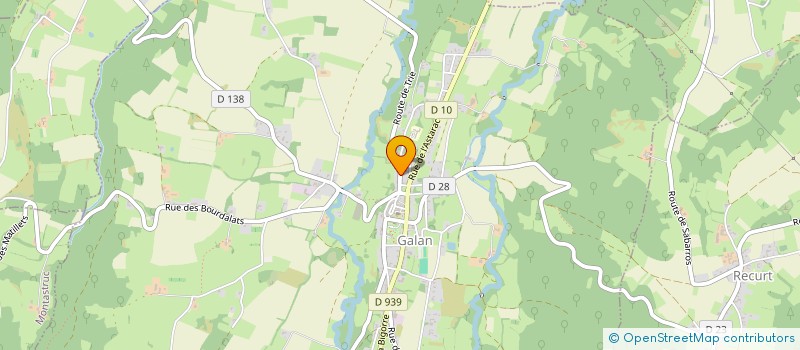 localisation de l'entreprise TENNIS CLUB GALANAIS  GALAN