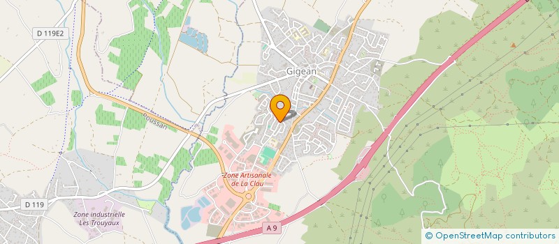 localisation de l'entreprise TENNIS CLUB GIGEANNAIS  GIGEAN