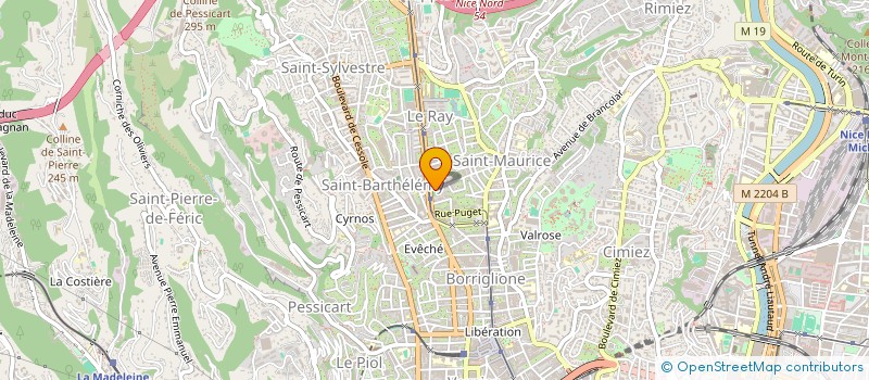 localisation de l'entreprise TENNIS CLUB GORBELLA  NICE