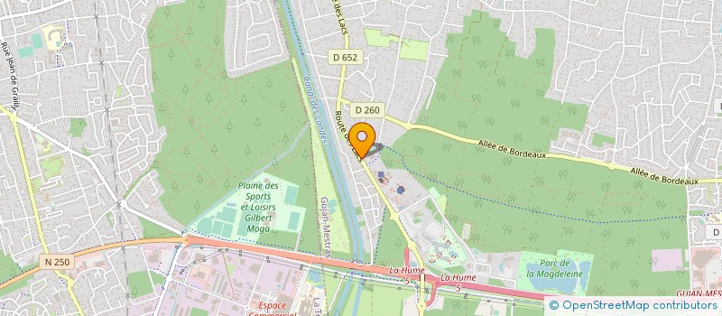 localisation de l'entreprise TENNIS CLUB GUJAN MESTRAS à GUJAN-MESTRAS