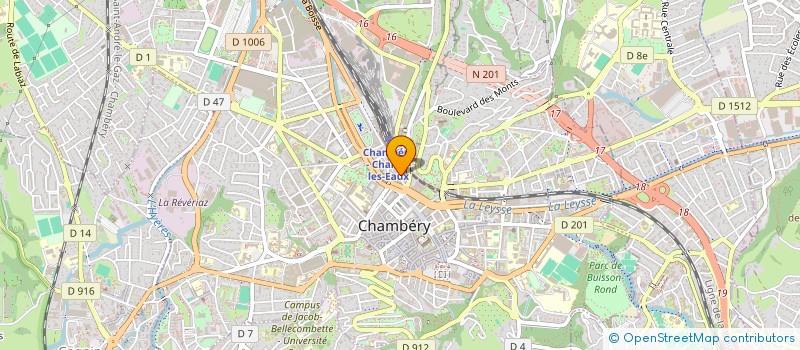localisation de l'entreprise TENNIS CLUB HIVER à CHAMBERY