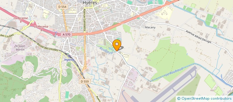 localisation de l'entreprise TENNIS CLUB HYEROIS TCH à HYERES