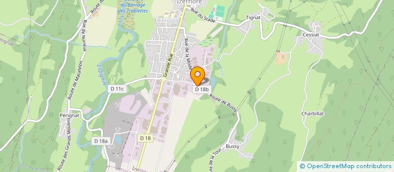 localisation de l'entreprise TENNIS CLUB IZERNORE à IZERNORE