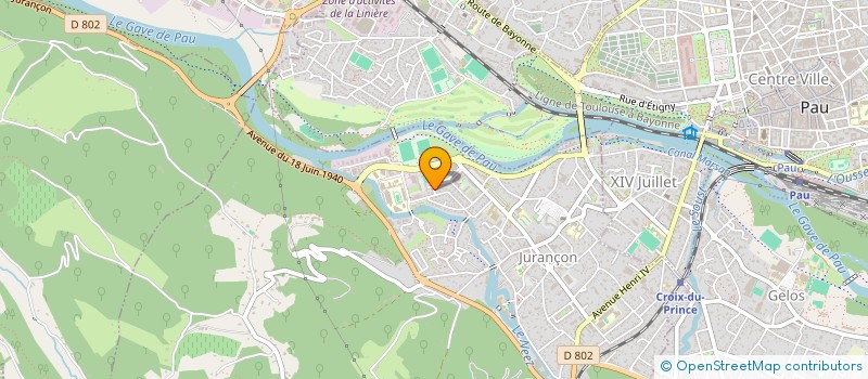 localisation de l'entreprise TENNIS CLUB JURANCONNAIS  JURANCON
