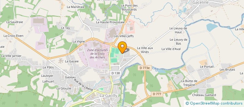 localisation de l'entreprise TENNIS-CLUB LA GACILLY  LA GACILLY