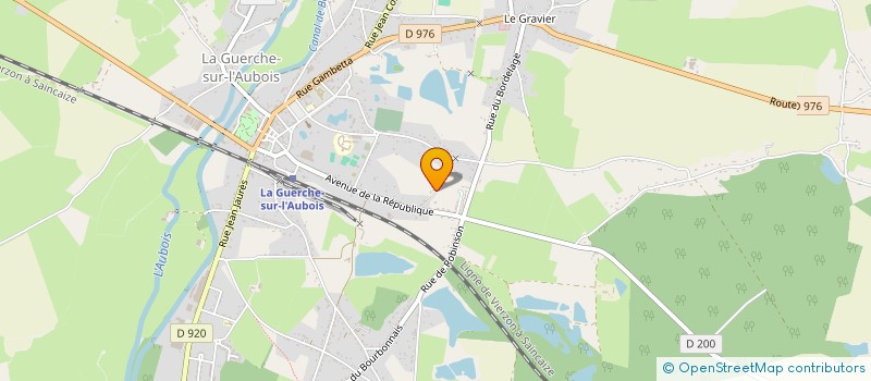 localisation de l'entreprise TENNIS CLUB LA GUERCHE  LA GUERCHE SUR L'AUBOIS