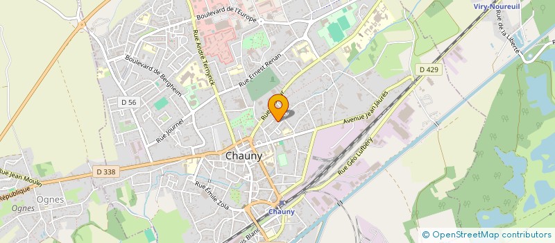 localisation de l'entreprise TENNIS CLUB LA SOURCE à CHAUNY