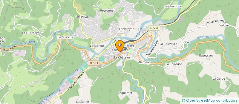 localisation de l'entreprise TENNIS CLUB LAMASTROIS  LAMASTRE