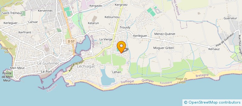 localisation de l'entreprise TENNIS CLUB LE GUILVINEC  GUILVINEC