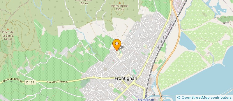 localisation de l'entreprise TENNIS CLUB LE PALOU (TC LE PALOU) à FRONTIGNAN