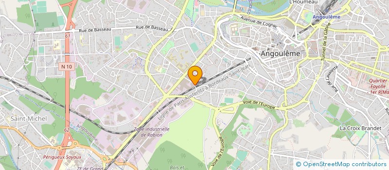 localisation de l'entreprise TENNIS CLUB LEROY SOMER à ANGOULEME