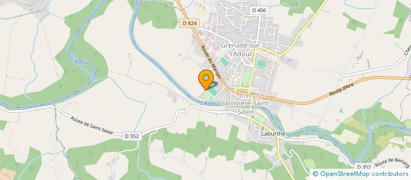 localisation de l'entreprise TENNIS CLUB LES BLES D OR  GRENADE-SUR-L'ADOUR