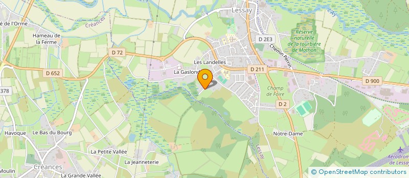 localisation de l'entreprise TENNIS CLUB LESSAY  LESSAY