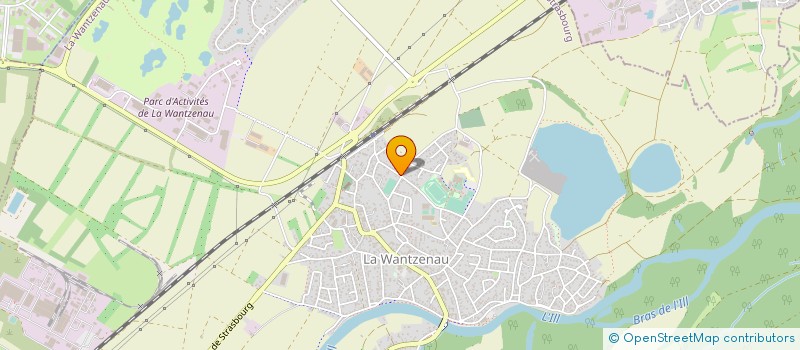 localisation de l'entreprise TENNIS CLUB LOISIRS LA WANTZENAU  LA WANTZENAU