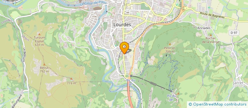 localisation de l'entreprise TENNIS CLUB LOURDAIS  LOURDES