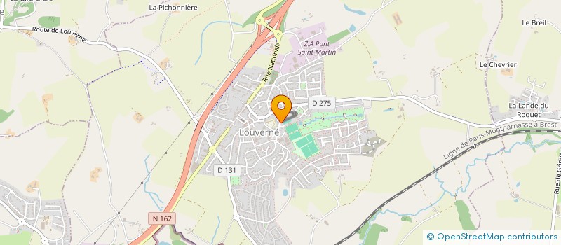 localisation de l'entreprise TENNIS CLUB LOUVERNEEN à LOUVERNE