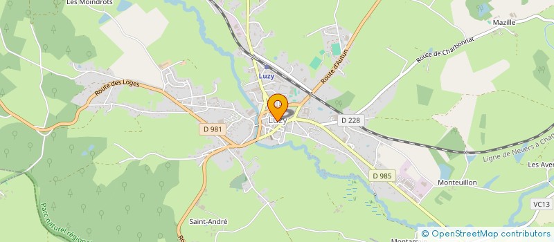 localisation de l'entreprise TENNIS CLUB LUZYCOIS à LUZY