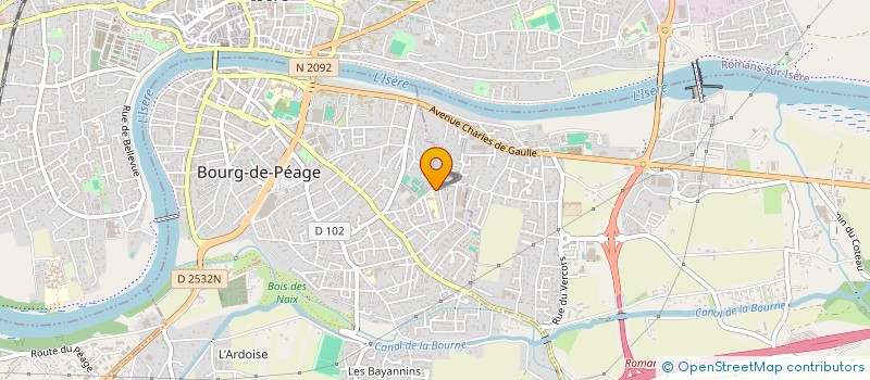 localisation de l'entreprise TENNIS CLUB MAISON BLANCHE BOURG PEAGE  BOURG-DE-PEAGE