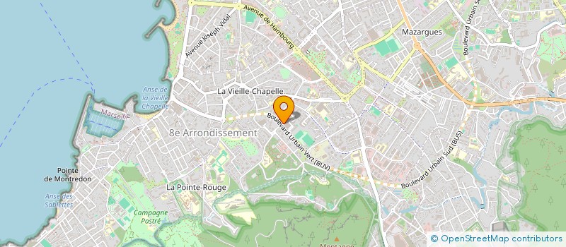 localisation de l'entreprise TENNIS CLUB MARSEILLEVEYRE à MARSEILLE
