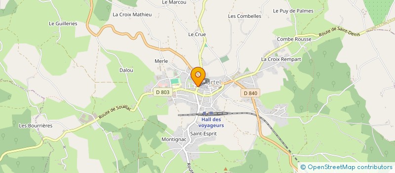 localisation de l'entreprise TENNIS CLUB MARTELAIS  MARTEL