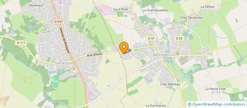 localisation de l'entreprise TENNIS CLUB MONTBERT  MONTBERT