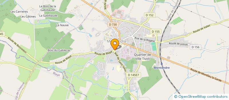 localisation de l'entreprise TENNIS CLUB MONTENDRAIS  MONTENDRE