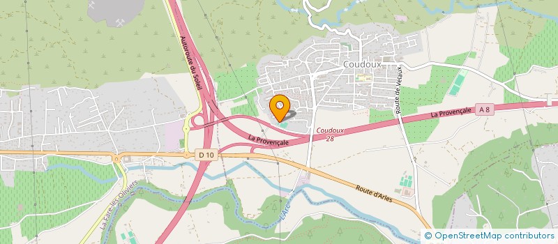 localisation de l'entreprise TENNIS CLUB MUNICIPAL DE COUDOUX  COUDOUX
