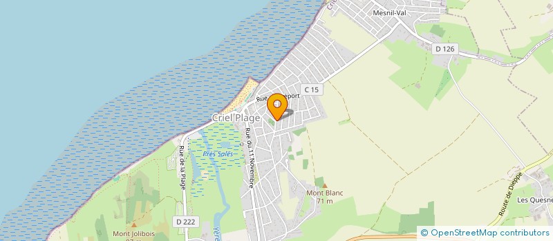 localisation de l'entreprise TENNIS CLUB MUNICIPAL DE CRIEL  CRIEL-SUR-MER