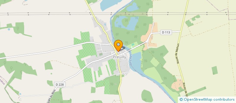 localisation de l'entreprise TENNIS CLUB MUNICIPAL DE PREUILLY  PREUILLY