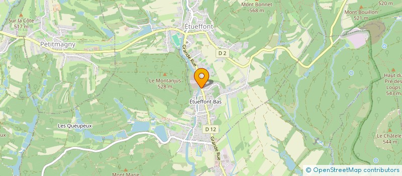localisation de l'entreprise TENNIS CLUB MUNICIPAL ETUEFFONT à ETUEFFONT