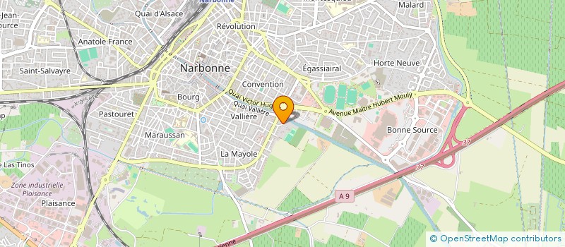 localisation de l'entreprise TENNIS CLUB NARBONNAIS SAINT GEORGES  NARBONNE