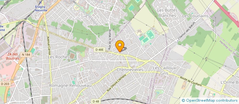 localisation de l'entreprise TENNIS CLUB NEUVILLOIS  CONFLANS-SAINTE-HONORINE