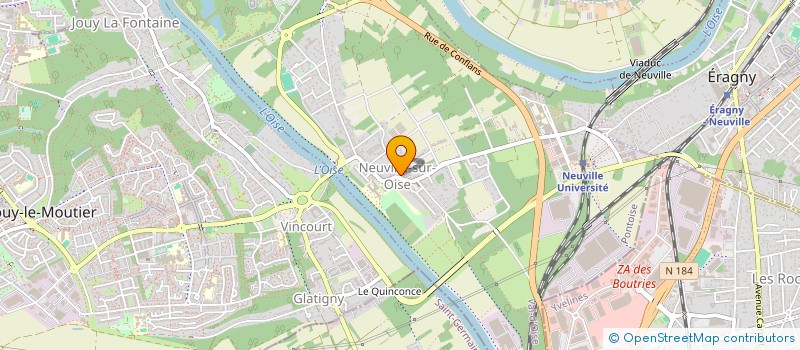 localisation de l'entreprise TENNIS CLUB NEUVILLOIS  NEUVILLE-SUR-OISE