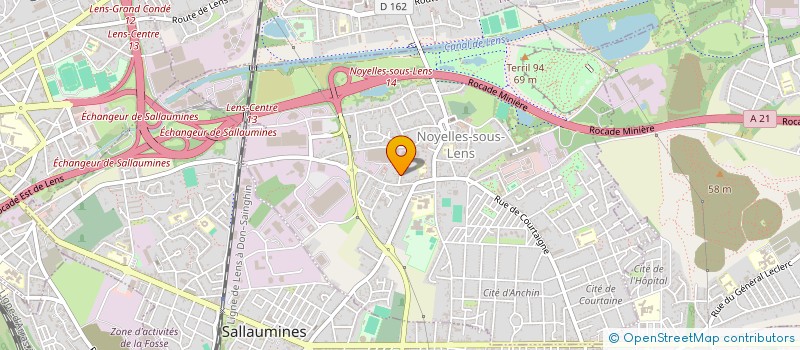 localisation de l'entreprise TENNIS CLUB NOYELLOIS  NOYELLES-SOUS-LENS